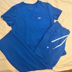 Figs scrub set Royal Blue size Small